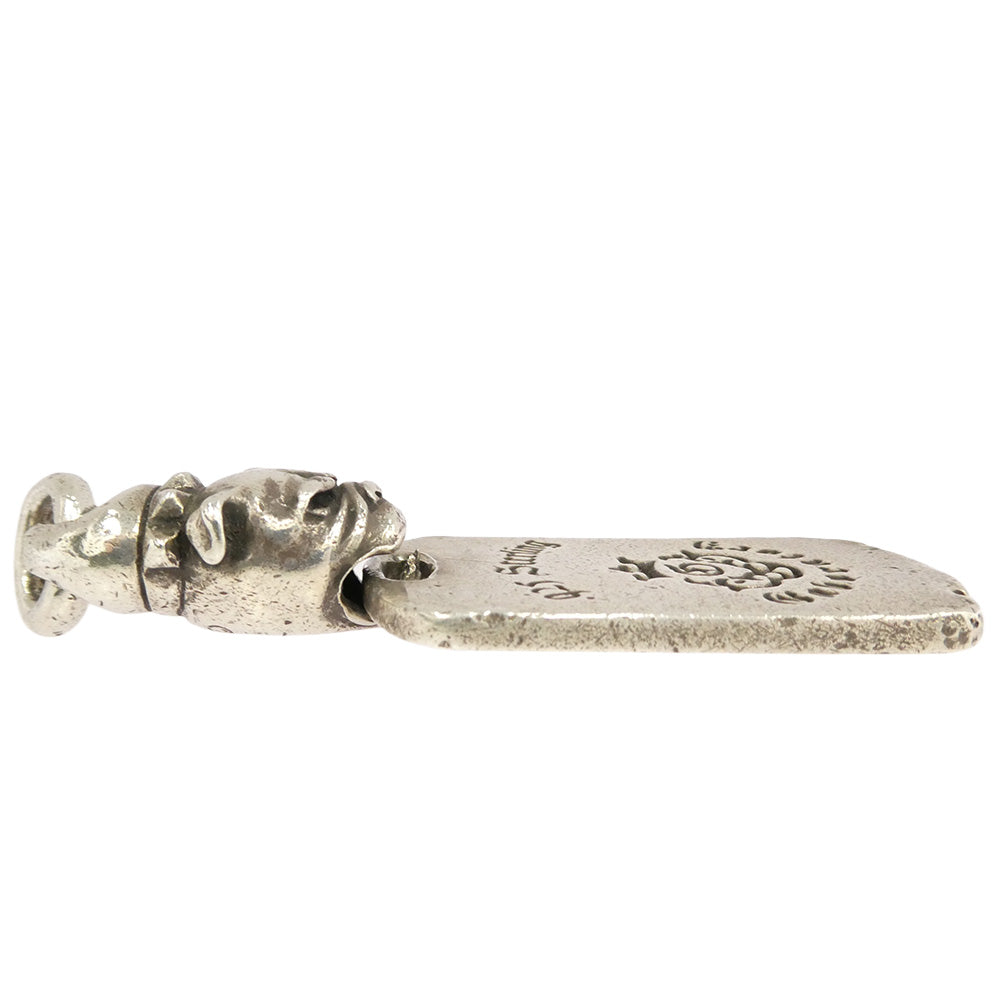 GABOR ガボール Gaboratory ガボラトリー マリア初期 ドッグタグ w/スパイクブルドッグ ペンダントトップ シルバー系【中古】