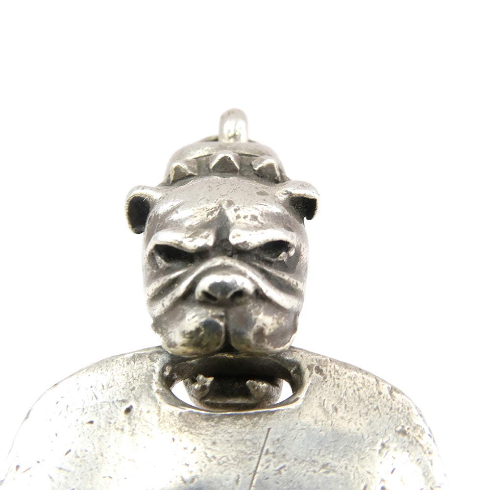 GABOR ガボール Gaboratory ガボラトリー マリア初期 ドッグタグ w/スパイクブルドッグ ペンダントトップ シルバー系【中古】