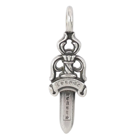 CHROME HEARTS クロムハーツ（原本無） DOUBLE DAGGER ダブルダガーペンダントトップ シルバー系【中古】