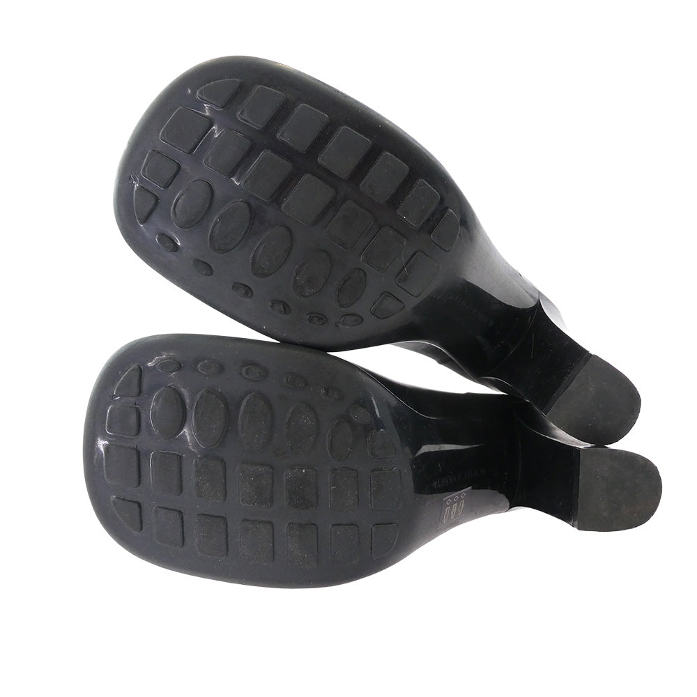 BOTTEGAVENETA ボッテガヴェネタ ラバー ヒール パドル ブーツ ブラック系 40【中古】