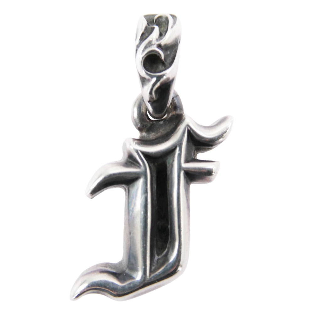 CHROME HEARTS クロムハーツ（原本無） ALPHABET CHARM アルファベット チャーム F エフ イニシャル ペンダントトップ シルバー系【中古】