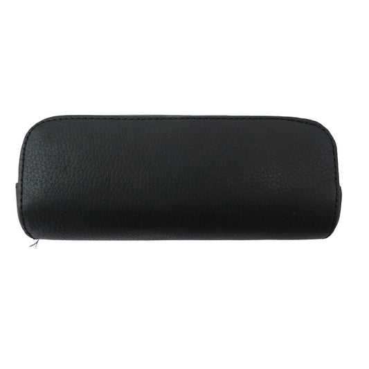 CHROME HEARTS クロムハーツ（原本無） EYEWEAR CASE 1 レザー スクロールラベル CHプラス アイウェアケース 眼鏡ケース ブラック系【中古】