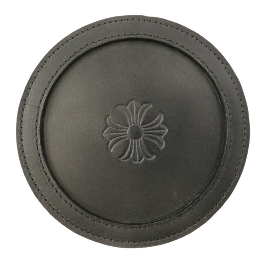CHROME HEARTS クロムハーツ（原本無） COASTER レザー CHプラス コースター アクセサリートレイ ブラック系【中古】