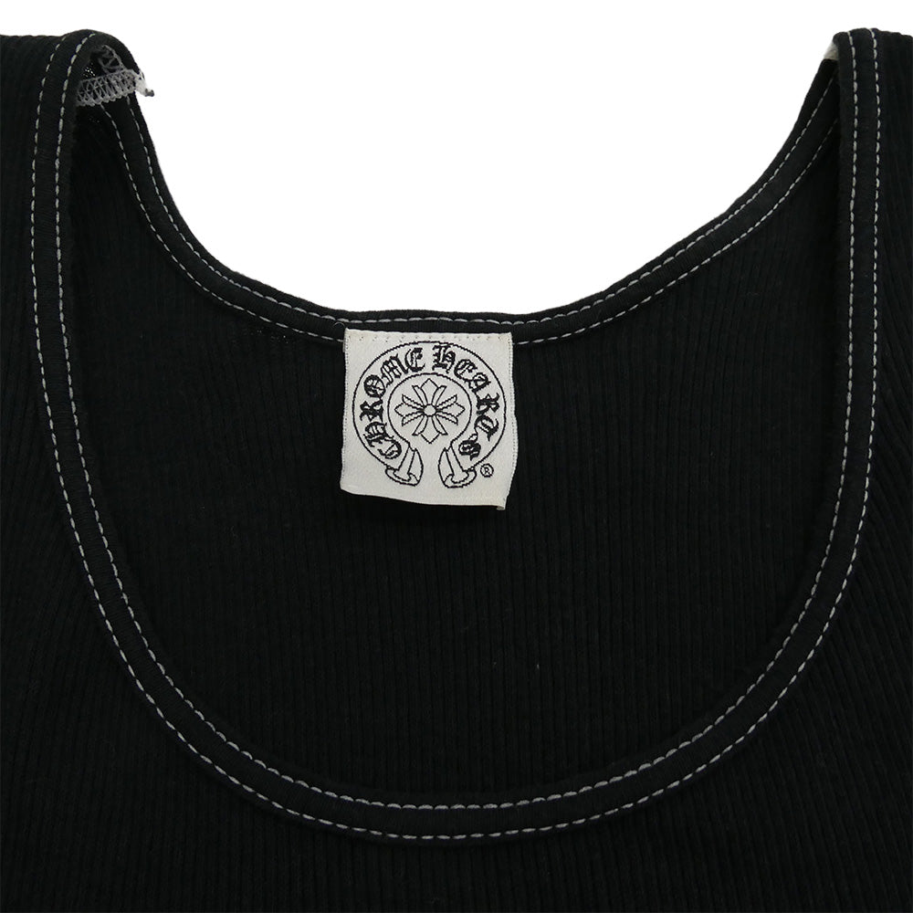 CHROME HEARTS クロムハーツ（原本無） CROSS ホースシュー クロスプリント タンクトップ ブラック系 M【中古】