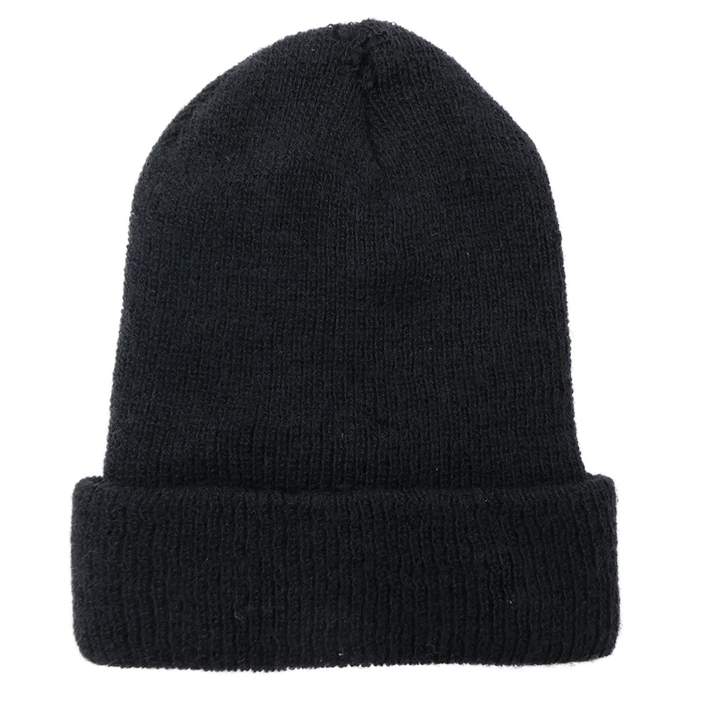 CHROME HEARTS クロムハーツ（原本無） WOOL WATCH CAP ウール ワッチキャップ CH刺繍 ビーニー ニット帽 ブラック系【中古】