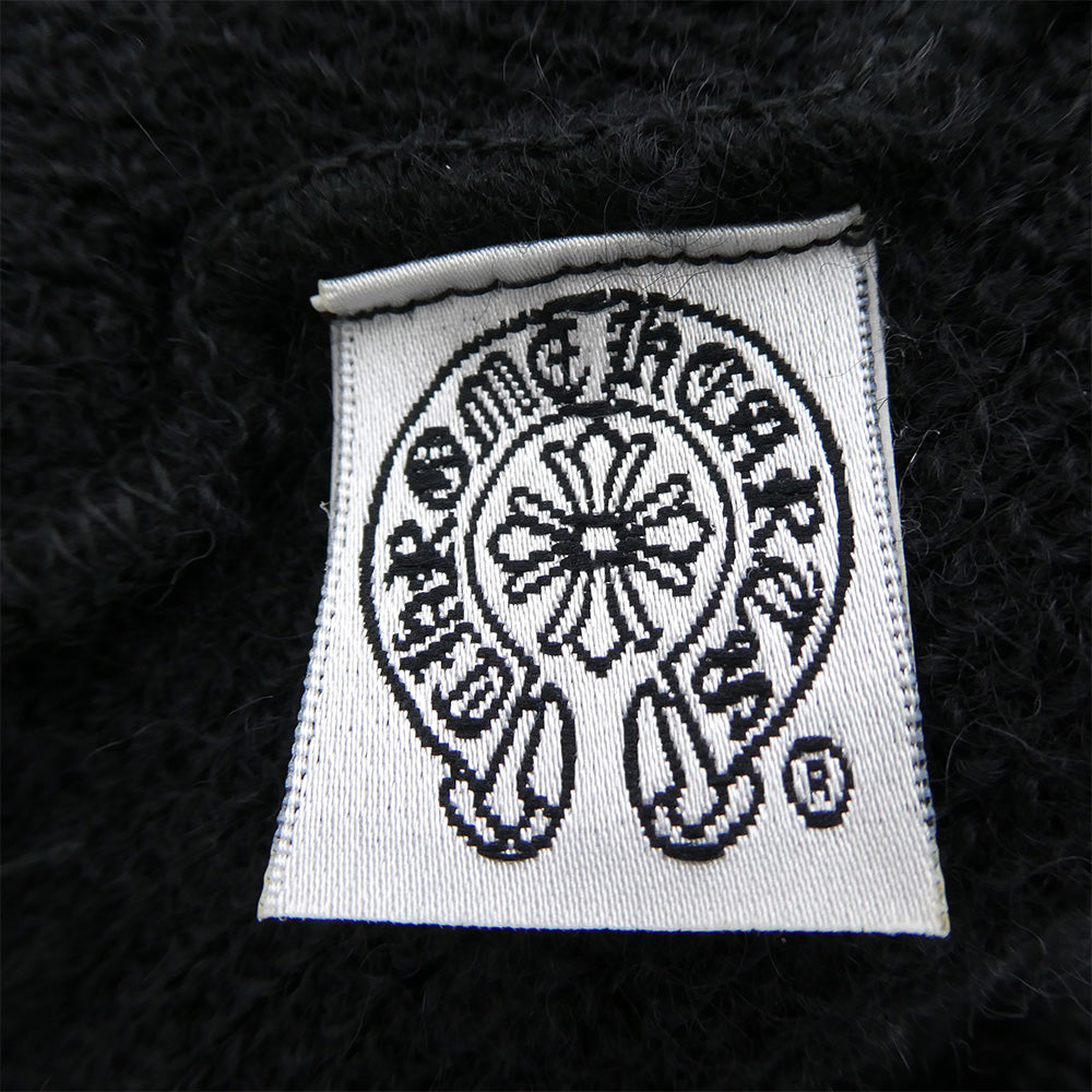CHROME HEARTS クロムハーツ（原本無） WOOL WATCH CAP ウール ワッチキャップ CH刺繍 ビーニー ニット帽 ブラック系【中古】