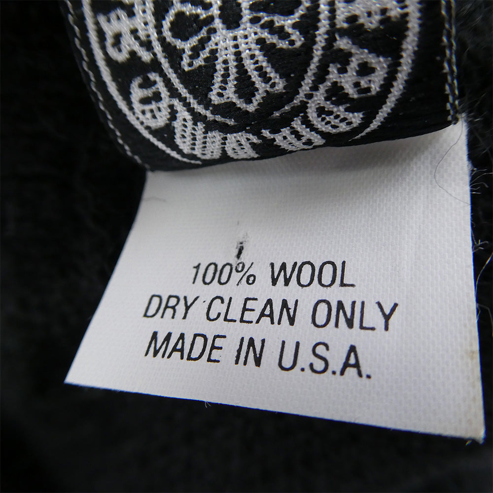 CHROME HEARTS クロムハーツ（原本無） WOOL WATCH CAP ウール ワッチキャップ CH刺繍 ビーニー ニット帽 ブラック系【中古】