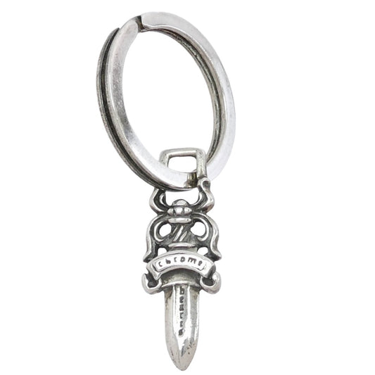 CHROME HEARTS クロムハーツ（原本無） RNG&No5 DGGR #5 ダガー キーリング シルバー系【中古】