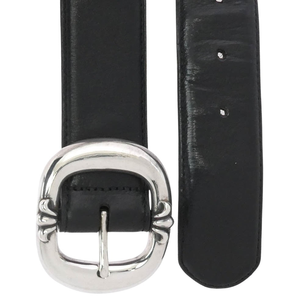CHROME HEARTS クロムハーツ（原本無） BLT GUNSLINGER 1.5 ガンスリンガー レザー ベルト 1.5inch 1.5インチ ブラック系 32【中古】