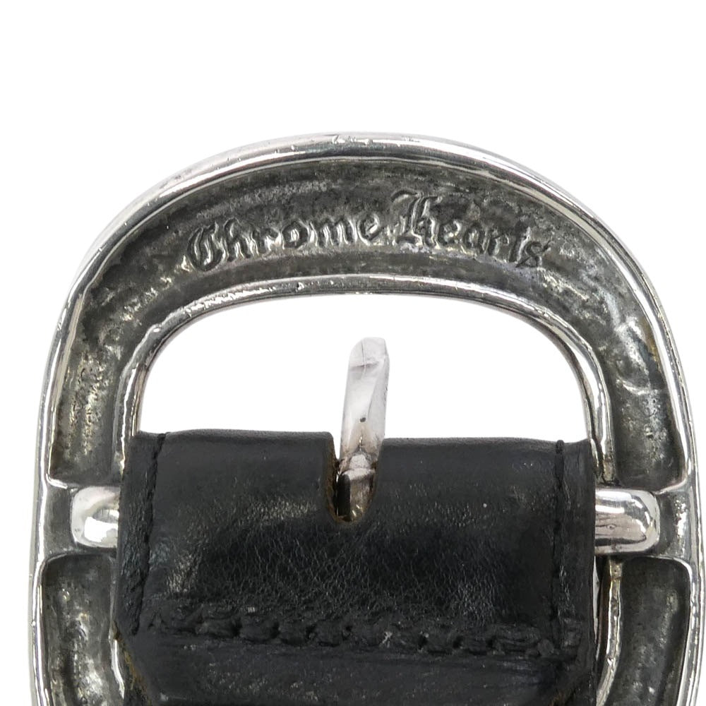 CHROME HEARTS クロムハーツ（原本無） BLT GUNSLINGER 1.5 ガンスリンガー レザー ベルト 1.5inch 1.5インチ ブラック系 32【中古】