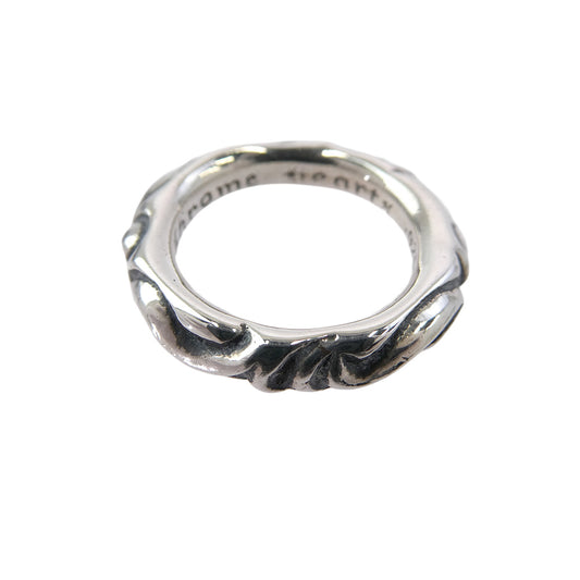CHROME HEARTS クロムハーツ（原本無） SCRL BAND スクロール バンド リング シルバー系 16.5号【中古】
