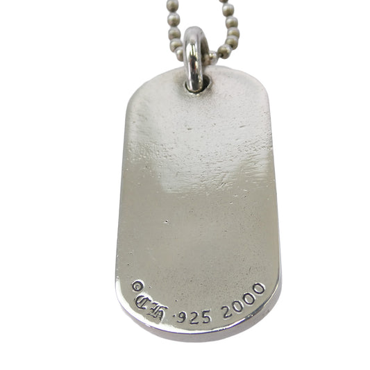 CHROME HEARTS クロムハーツ（原本無） RAISED STAR ロサンゼルス限定 レイズド スター ドッグタグ ペンダントトップ ボールチェーン30インチ ネックレス シルバー系【中古】