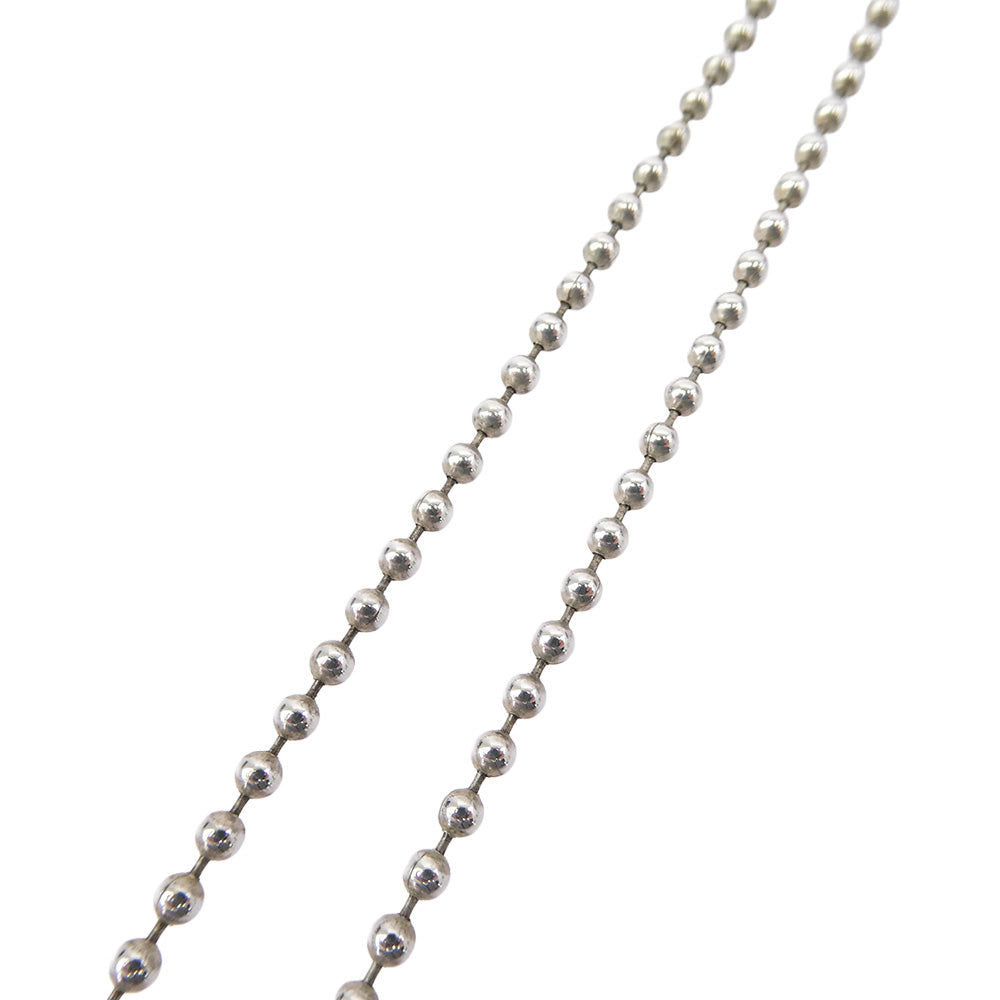 CHROME HEARTS クロムハーツ（原本無） RAISED STAR ロサンゼルス限定 レイズド スター ドッグタグ ペンダントトップ ボールチェーン30インチ ネックレス シルバー系【中古】