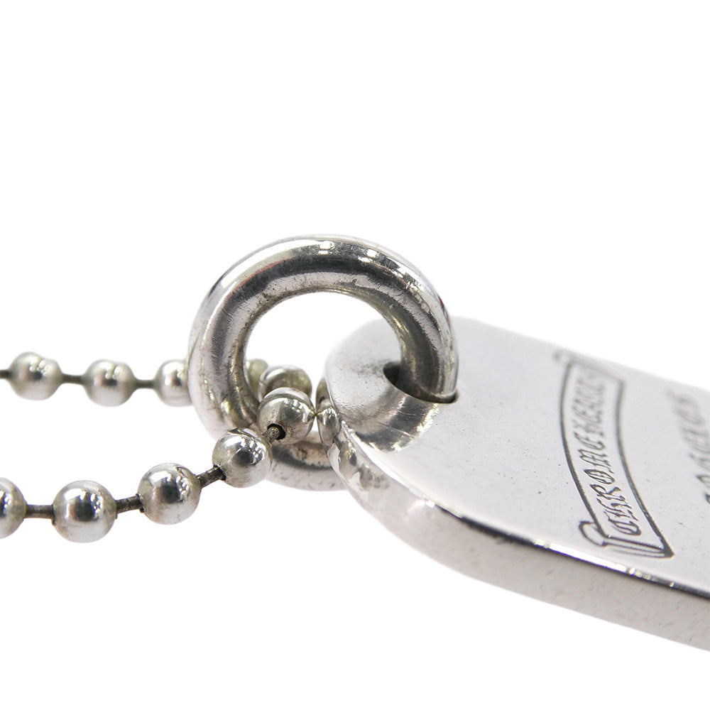 CHROME HEARTS クロムハーツ（原本無） RAISED STAR ロサンゼルス限定 レイズド スター ドッグタグ ペンダントトップ ボールチェーン30インチ ネックレス シルバー系【中古】