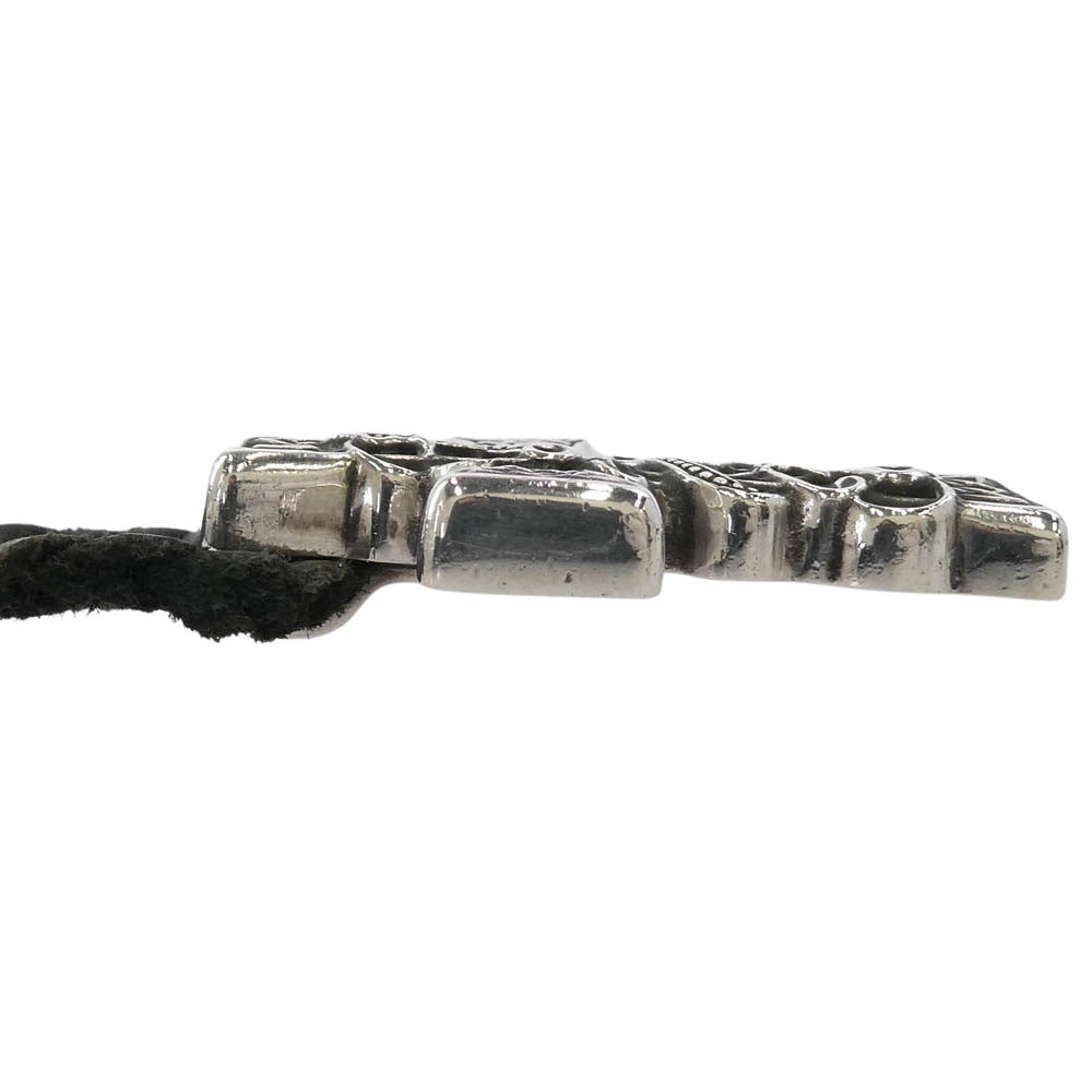 CHROME HEARTS クロムハーツ（原本無） CELTIC CROSS XS ケルティッククロス w/レザーブレード ネックレス シルバー系 ブラック系【中古】