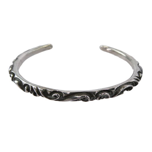 CHROME HEARTS クロムハーツ（原本有） BANGLE SCROLL スクロール バンド バングル シルバー系【中古】