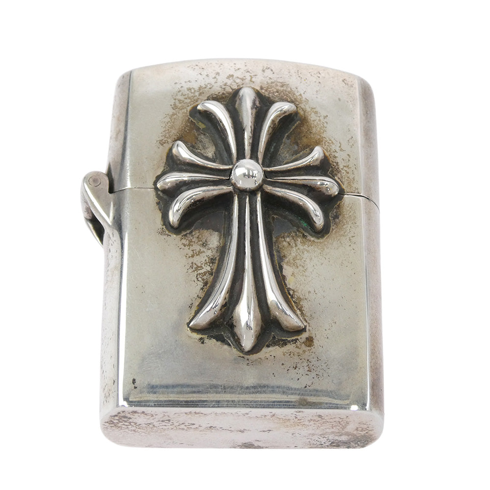 CHROME HEARTS クロムハーツ（原本無） ZIPPO LIGHTERZ-V1 スモールCHクロス ジッポ ライター シルバー系【中古】