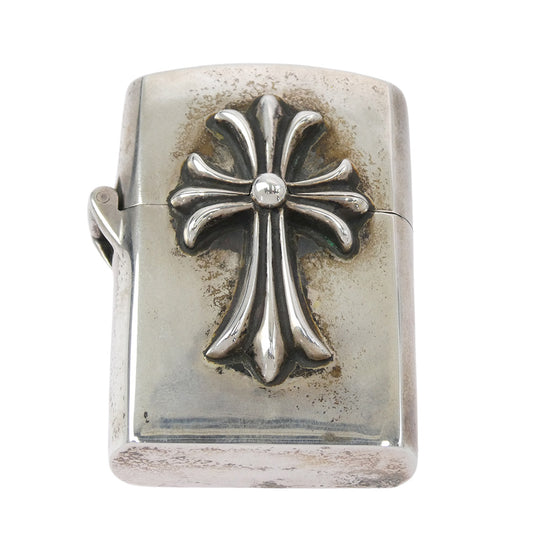 CHROME HEARTS クロムハーツ（原本無） ZIPPO LIGHTERZ-V1 スモールCHクロス ジッポ ライター シルバー系【中古】
