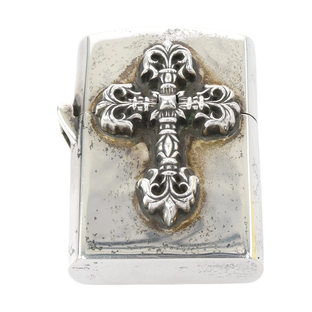CHROME HEARTS クロムハーツ（原本無） ZIPPO LIGHTERZ-V5 フィリグリークロス ジッポ ライター シルバー系【中古】