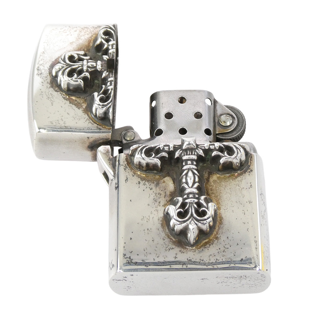CHROME HEARTS クロムハーツ（原本無） ZIPPO LIGHTERZ-V5 フィリグリークロス ジッポ ライター シルバー系【中古】