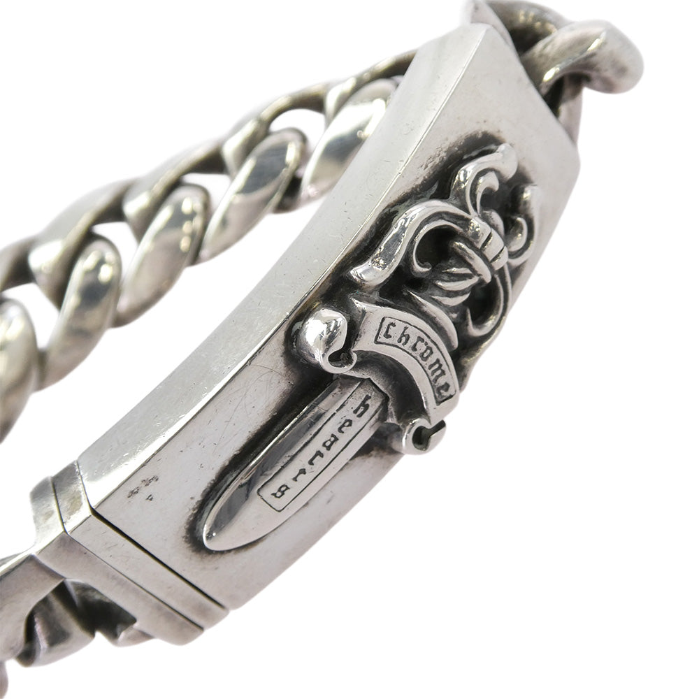 CHROME HEARTS クロムハーツ（原本無） 修理補填確認書付属 11LINK ID DAGGER ダガー ID クラシックリンク ブレスレット 11リンク シルバー系【中古】