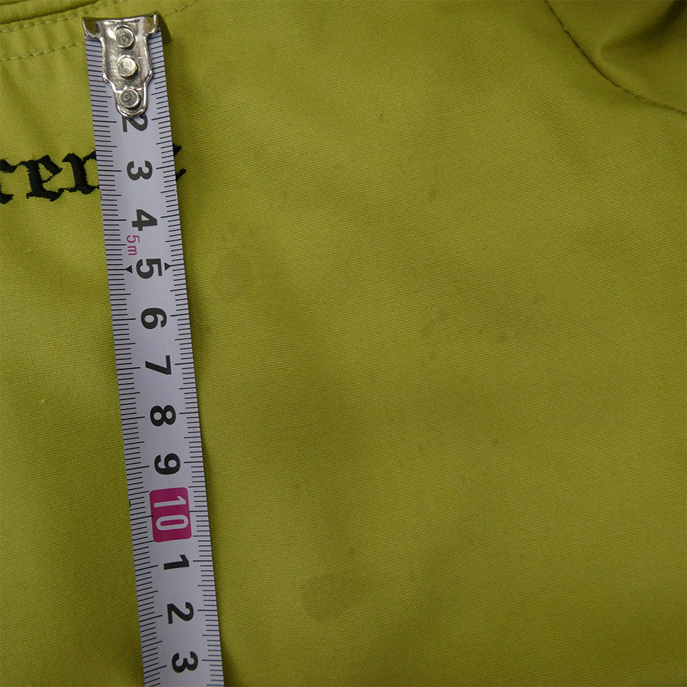 Supreme シュプリーム 17SS × Thrasher スラッシャー Poplin Crew Jacket バック刺繍 中綿 ブルゾン ジャケット グリーン系 S【中古】