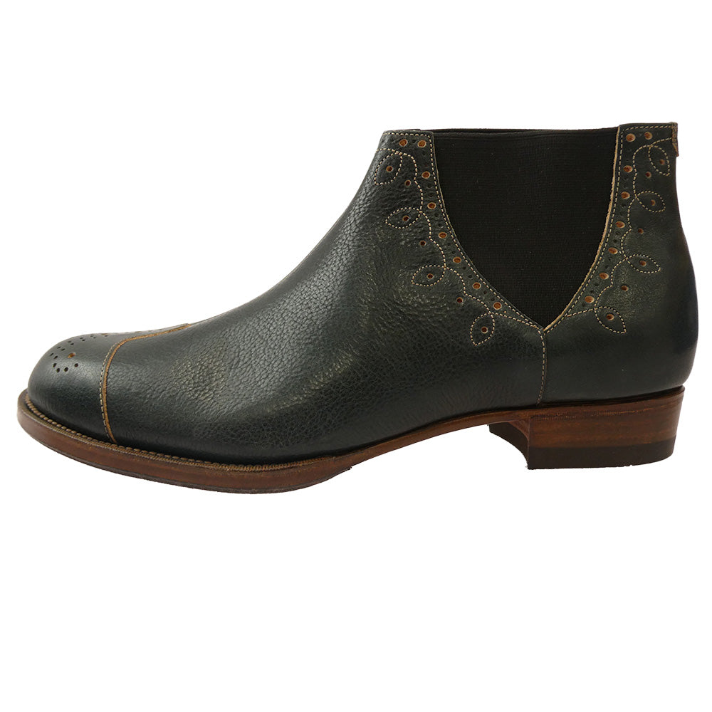 JELADO ジェラード The 2 Monkeys ELASTOS Victorian エラストス サイドゴア センターシーム ブーツ Victorian Blue グリーン系 US8【新古品】【未使用】【中古】