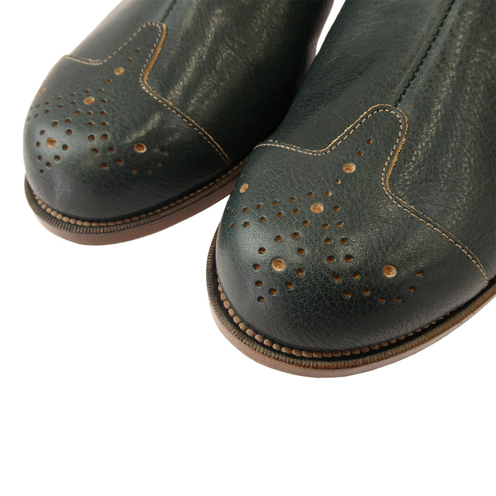 JELADO ジェラード The 2 Monkeys ELASTOS Victorian エラストス サイドゴア センターシーム ブーツ Victorian Blue グリーン系 US8【新古品】【未使用】【中古】