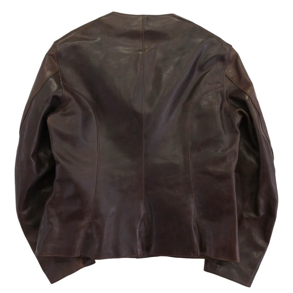 JELADO ジェラード TM83434 The 2 Monkeys Leather Waistcoat ホースハイド レザー ウェストコート ジャケット ブラウン系 L【新古品】【未使用】【中古】