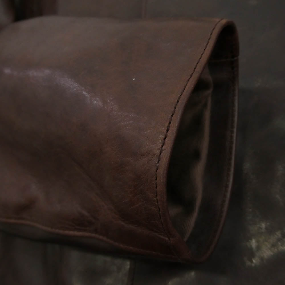 JELADO ジェラード TM83434 The 2 Monkeys Leather Waistcoat ホースハイド レザー ウェストコート ジャケット ブラウン系 L【新古品】【未使用】【中古】