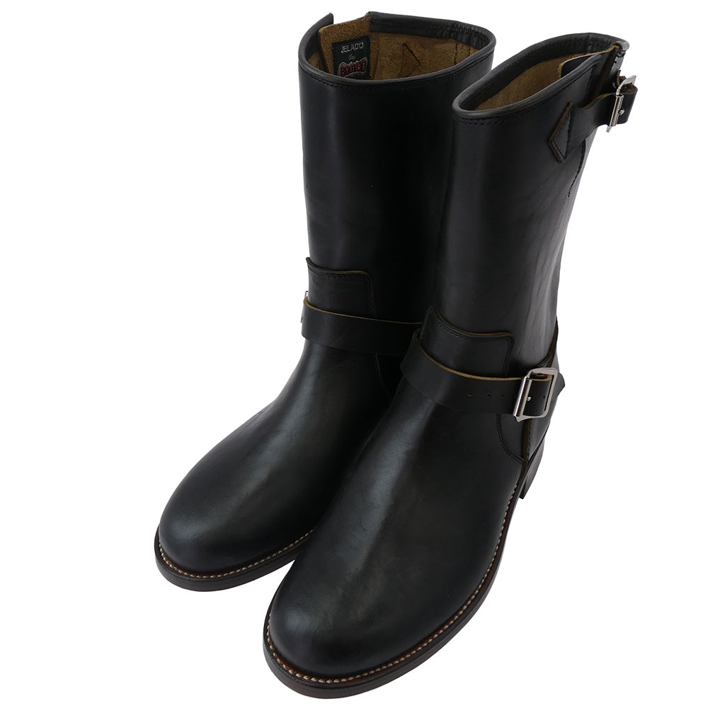 JELADO ジェラード ENGINEER BOOT Type1 茶芯 ホースバット レザー エンジニア ブーツ ダークブラウン系 US7【新古品】【未使用】【中古】