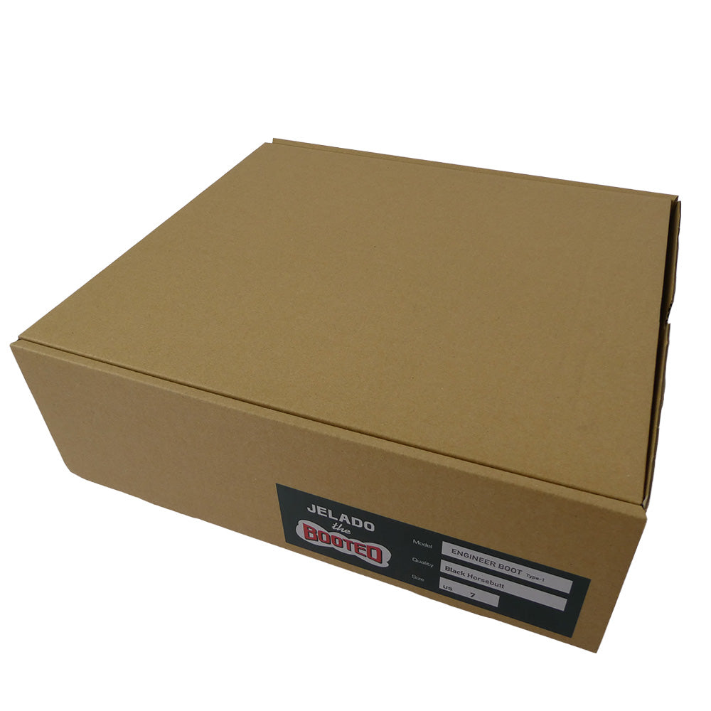 JELADO ジェラード ENGINEER BOOT Type1 茶芯 ホースバット レザー エンジニア ブーツ ダークブラウン系 US7【新古品】【未使用】【中古】