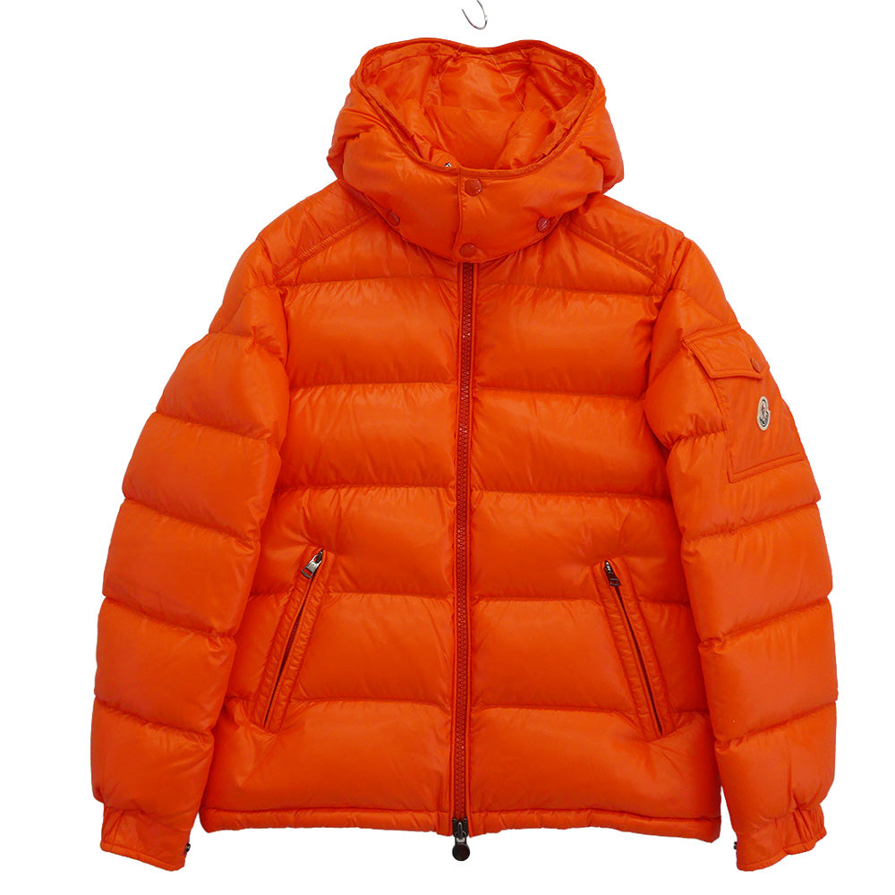MONCLER モンクレール G20911A53600 68950 モンクレールジャパンタグ MAYA GIUBBOTTO マヤ ジップアップ フーデッド ダウン ジャケット オレンジ系 1【中古】