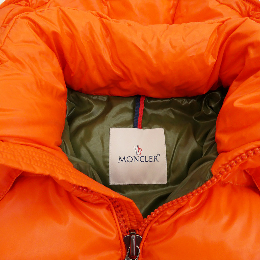 MONCLER モンクレール G20911A53600 68950 モンクレールジャパンタグ MAYA GIUBBOTTO マヤ ジップアップ フーデッド ダウン ジャケット オレンジ系 1【中古】
