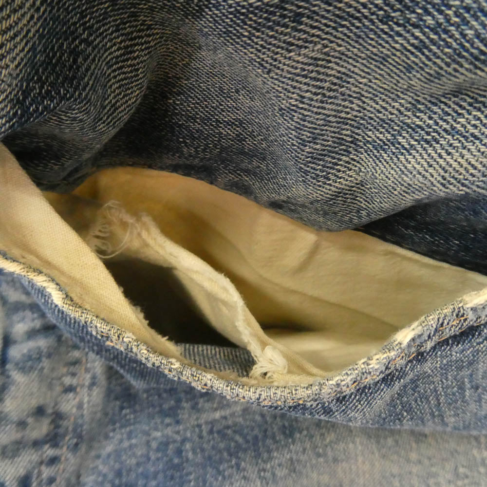 Levi's リーバイス 60s 501XX ギャラ無し センターオフセット ボタン裏刻印L Vステッチ デニム パンツ インディゴブルー系 W29inch程度【中古】