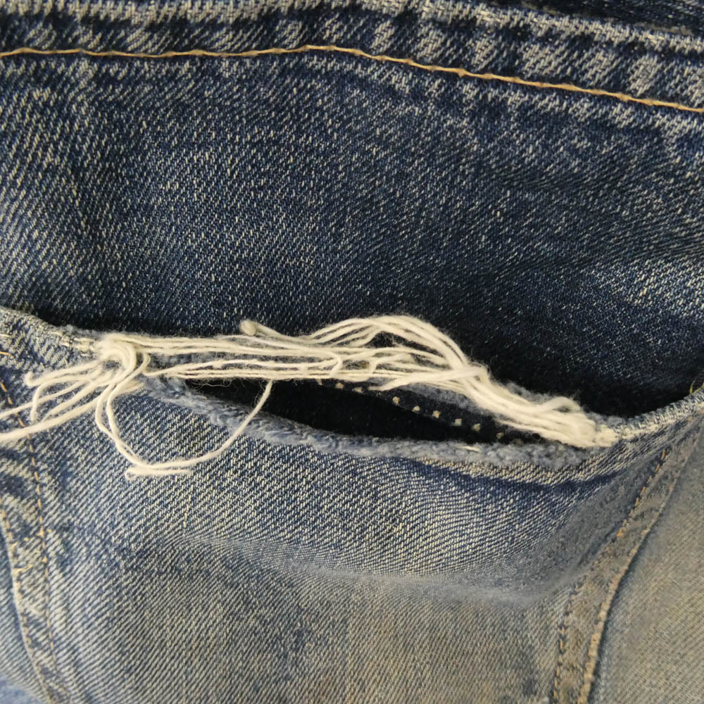 Levi's リーバイス 60s 501XX ギャラ無し センターオフセット ボタン裏刻印L Vステッチ デニム パンツ インディゴブルー系 W29inch程度【中古】