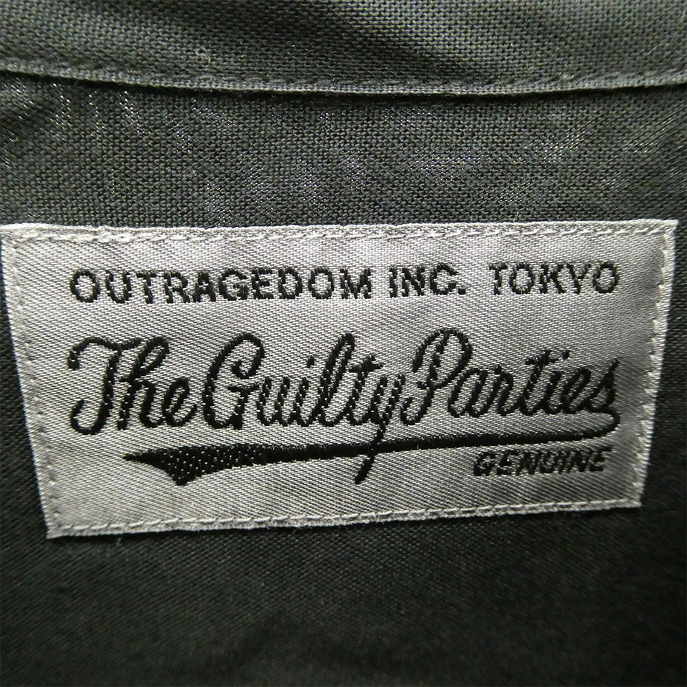 WACKO MARIA ワコマリア 50's OPEN COLLAR L/S SHIRT オープンカラー 50s 長袖 シャツ ブラック系 L【中古】