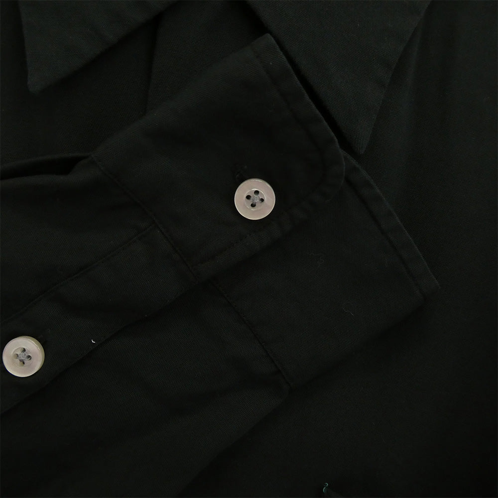 WACKO MARIA ワコマリア 50's OPEN COLLAR L/S SHIRT オープンカラー 50s 長袖 シャツ ブラック系 L【中古】
