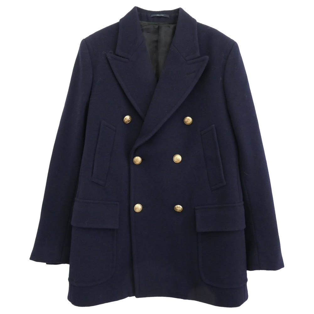 GUCCI グッチ ピーコート ネイビー サイズ46 GUCCI ネイビー ピーコート GUCCI グッチ ピーコート ネイビー サイズ