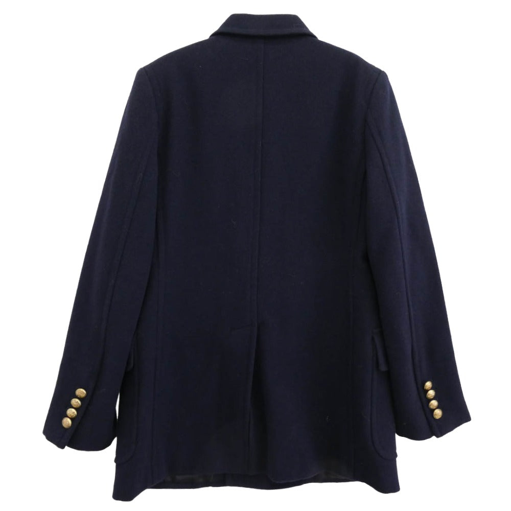 GUCCI グッチ 715703 Z582J Wool Peacoat ウール ピーコート ネイビー系 48【極上美品】【中古】