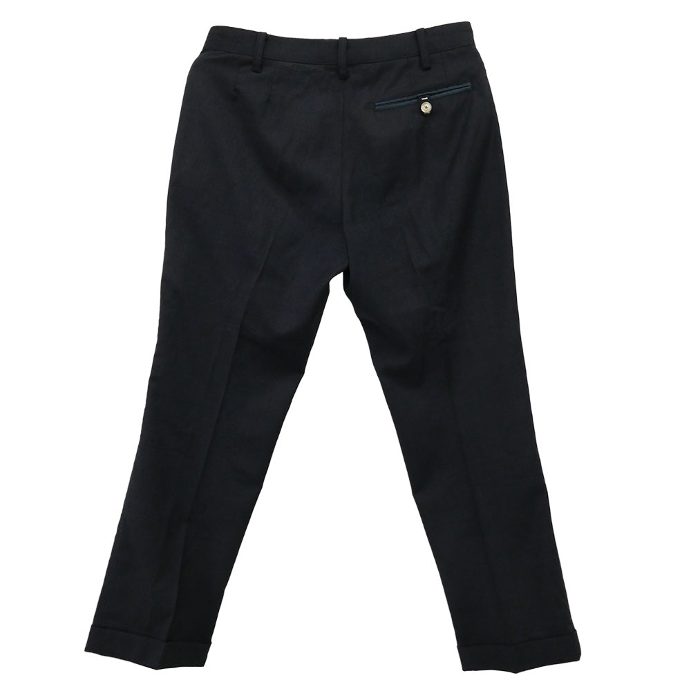 Paul Smith ポール・スミス PN-SL-81876 シェルボタン ウール 2B テーラード ジャケット セットアップ ネイビー系 L【中古】