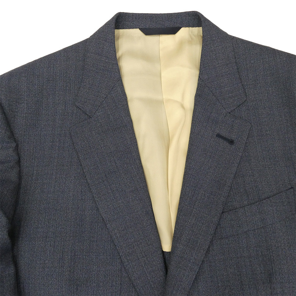 Paul Smith ポール・スミス PC-J-52613 Ermenegildo Zegna ゼニア ウール チェック 2B テーラード ジャケット セットアップ ブルー系 L【中古】
