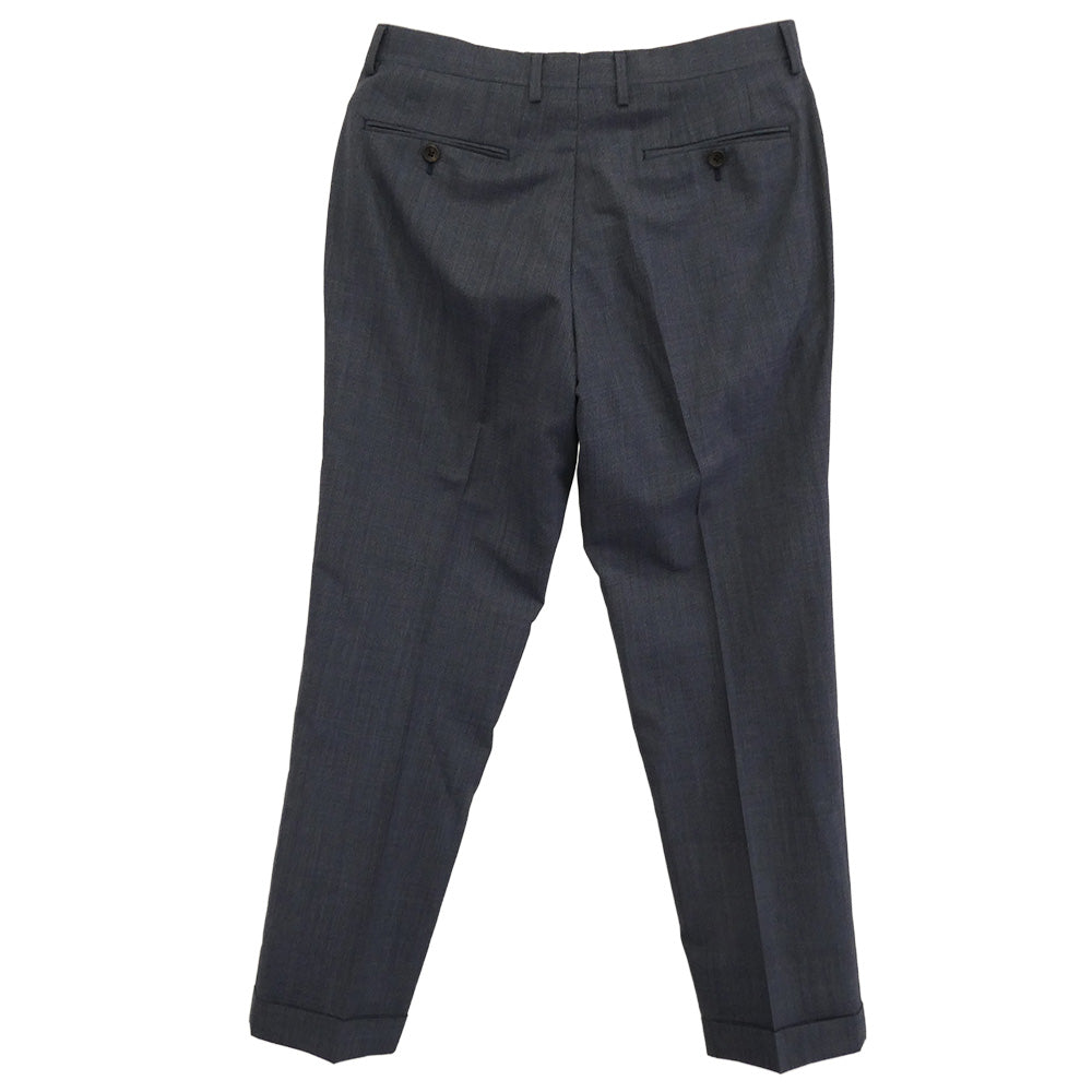 Paul Smith ポール・スミス PC-J-52613 Ermenegildo Zegna ゼニア ウール チェック 2B テーラード ジャケット セットアップ ブルー系 L【中古】