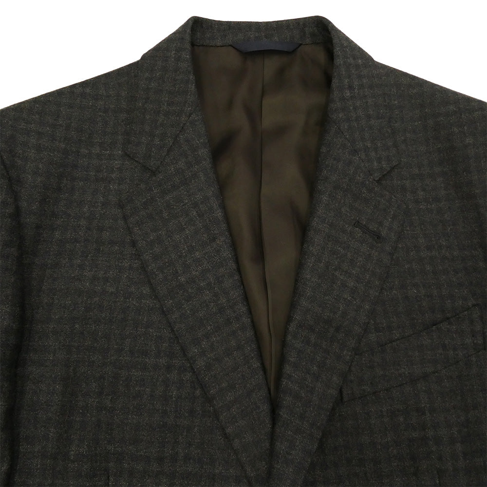 Paul Smith ポール・スミス PC-J-55079 REDA 1865 ウール チェック 2B テーラード ジャケット セットアップ グレー系 L【中古】