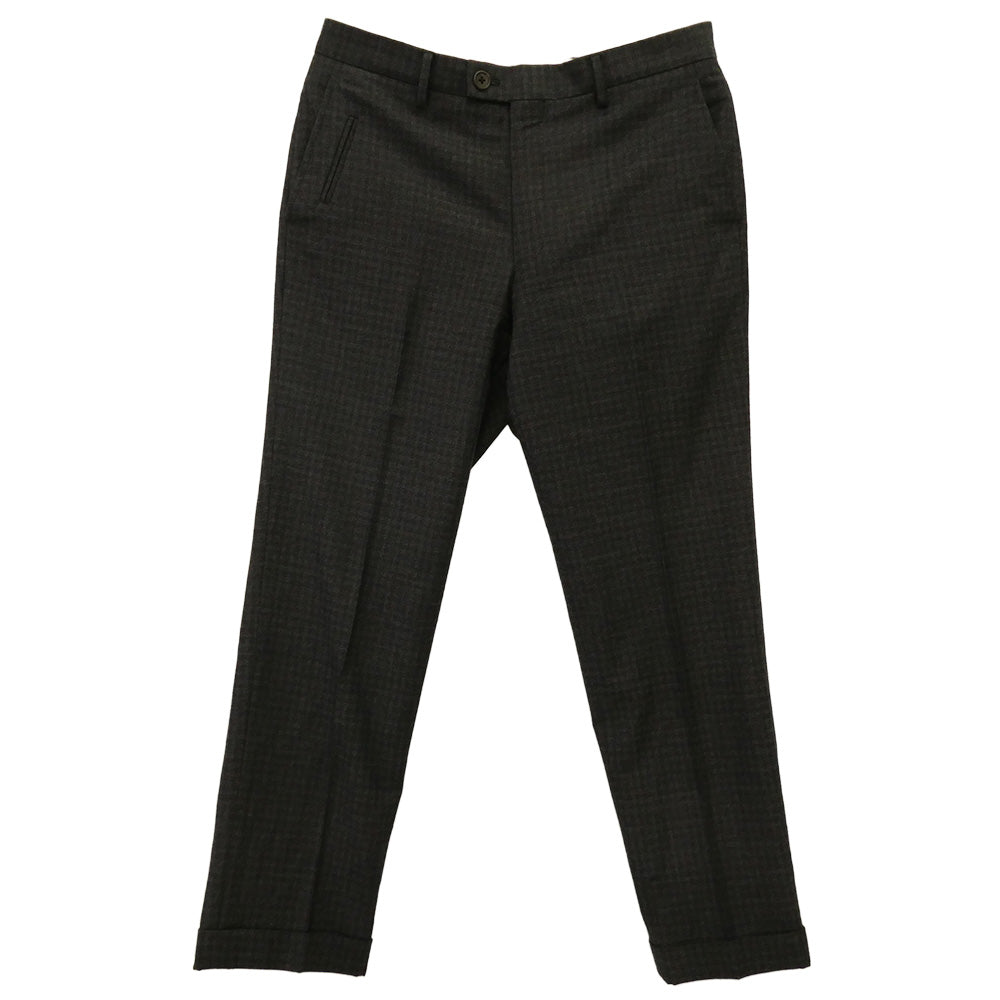 Paul Smith ポール・スミス PC-J-55079 REDA 1865 ウール チェック 2B テーラード ジャケット セットアップ グレー系 L【中古】
