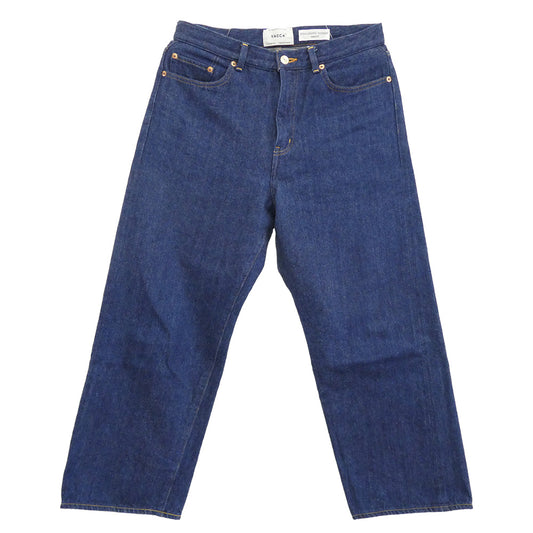 YAECA ヤエカ 19-13WW WIDE CROPPED DENIM ワイドクロップド デニム パンツ インディゴブルー系 32【中古】