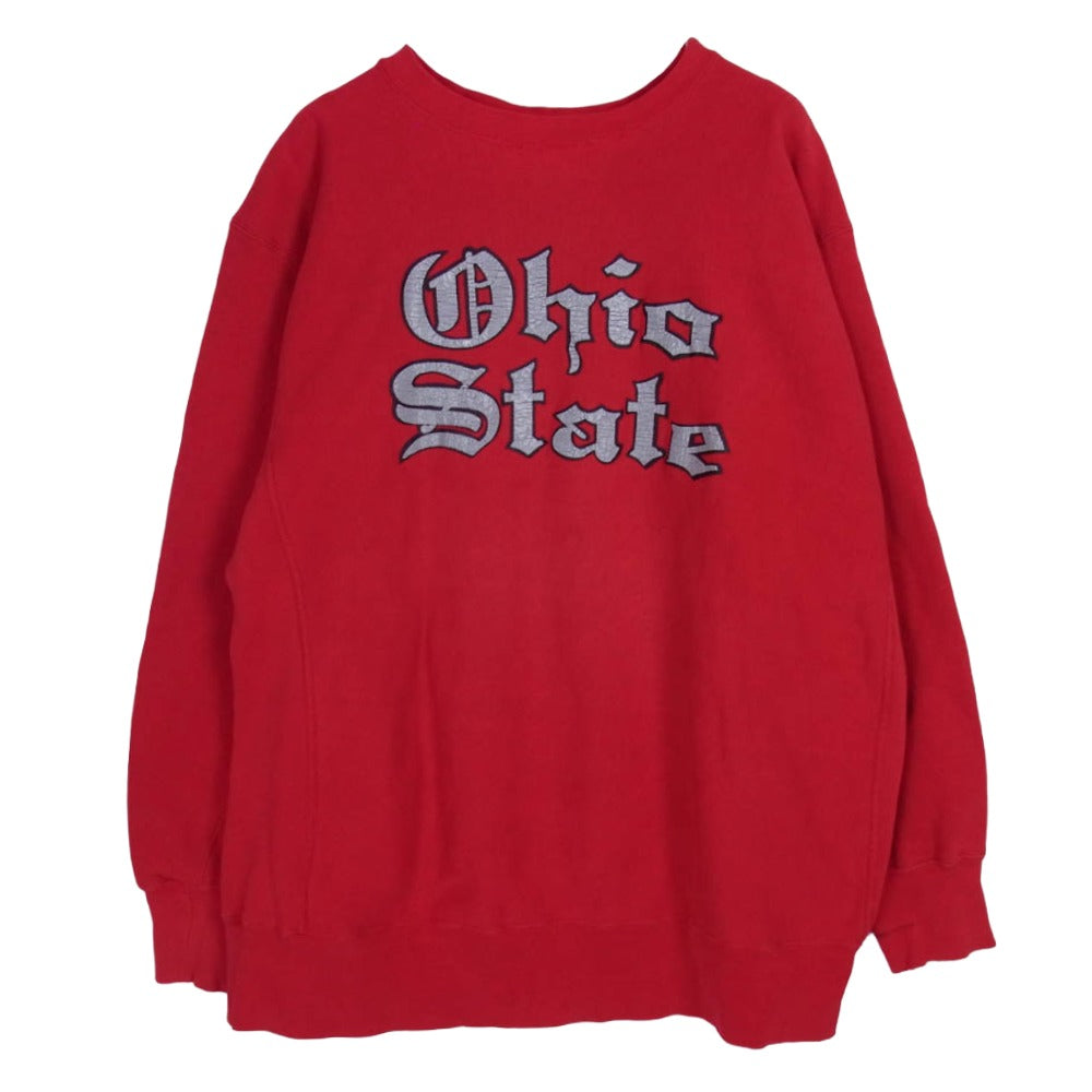 ヴィンテージ ohio state プリント クルー スウェット レッド系 不明【中古】