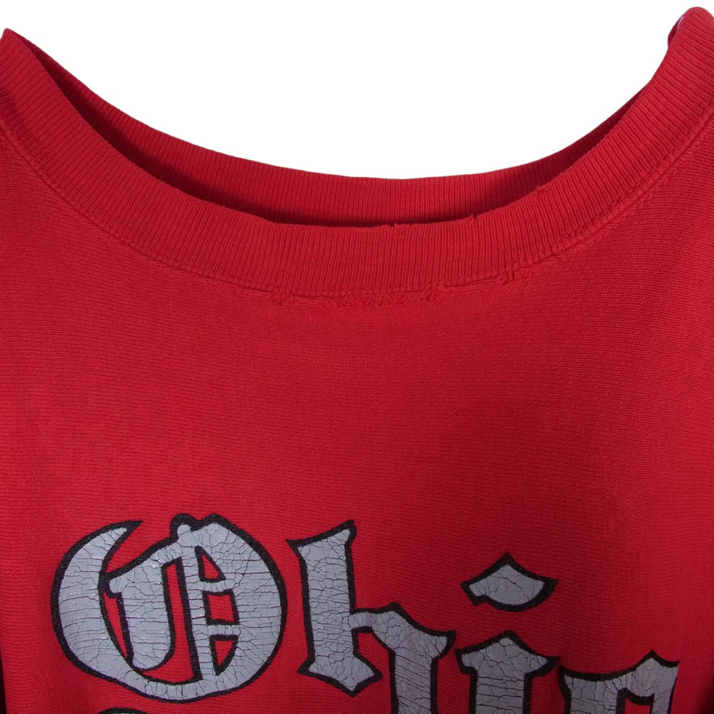 ヴィンテージ ohio state プリント クルー スウェット レッド系 不明【中古】