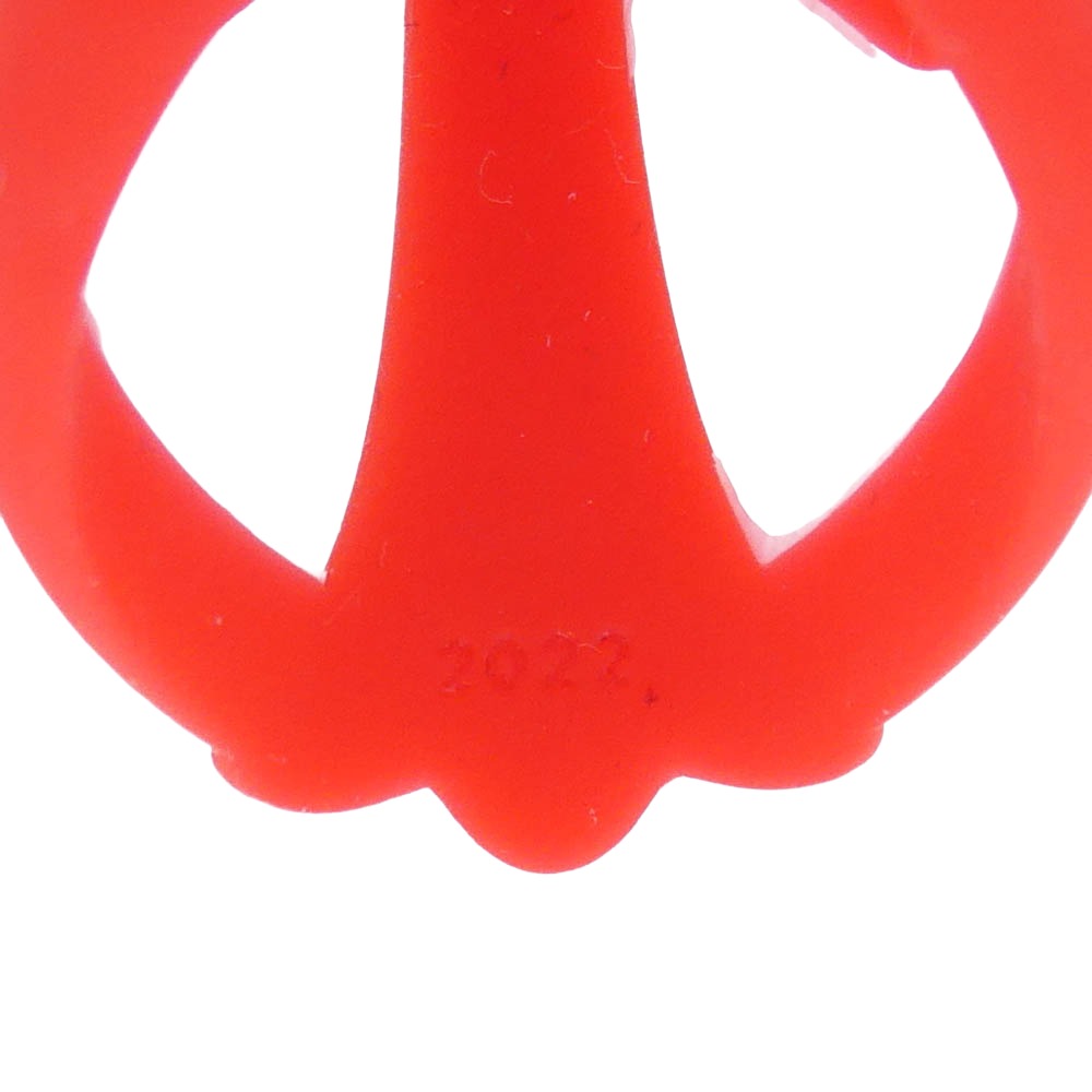 CHROME HEARTS クロムハーツ（原本無） INFINITY CH CRS PLSTC シリコン ラバー インフィニティ CHクロス リング レッド系 約12号【中古】