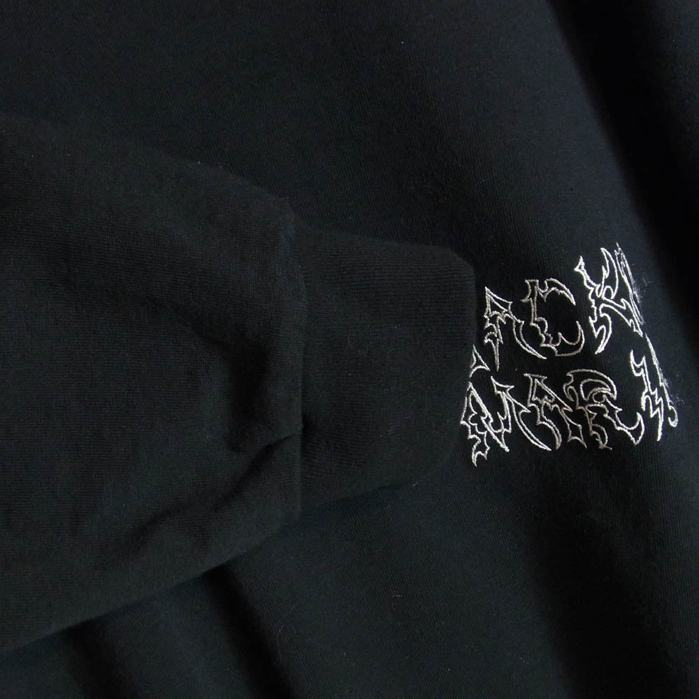 WACKO MARIA ワコマリア 25SS NECKFACE WASHED HEAVY WEIGHT LONG SLEEVE T-SHIRT (TYPE-2) 長袖 Tシャツ ブラック系 L【中古】
